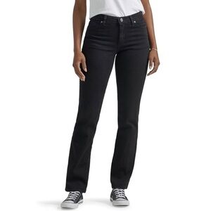 Lee Relaxed Fit Jeans Black High Waisted Sz 18